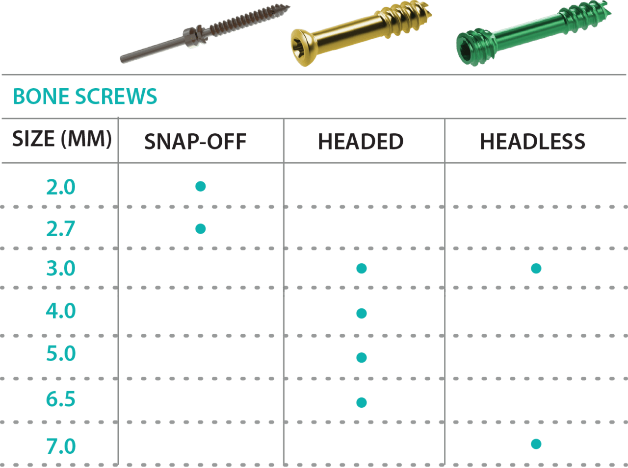 Bone Screws CrossRoads Extremity